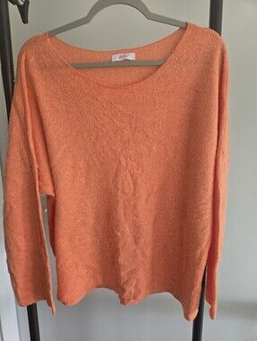 Yolly Italy Coral Orange Sweater Top No Size (About 25" PtP) Lightweight
